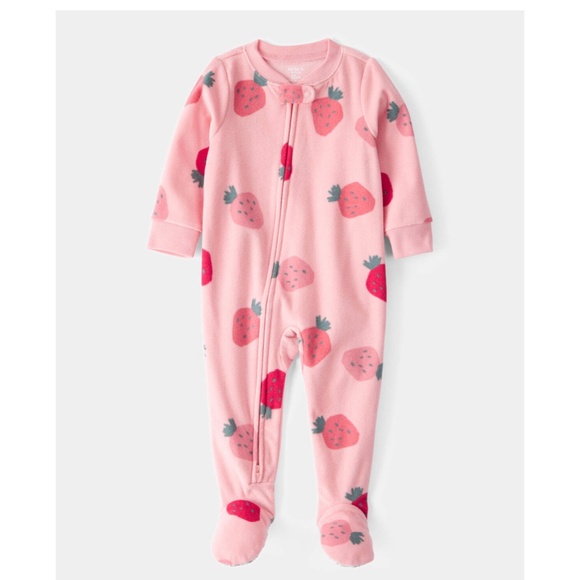 Carter’s Toddler Girl Bundle of 2 Fleece One Piece Pajamas size 2T EUC - Picture 1 of 12